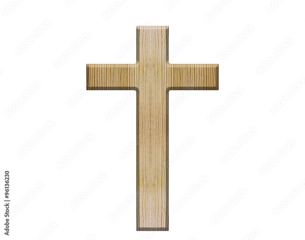 Simple Wooden Cross - Symbol of Faith and Devotion
