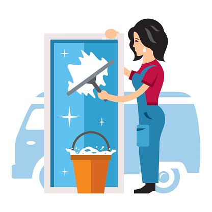 Bozeman Window Cleaning - Window Cleaning Clip Art, HD Png - Clip Art ...