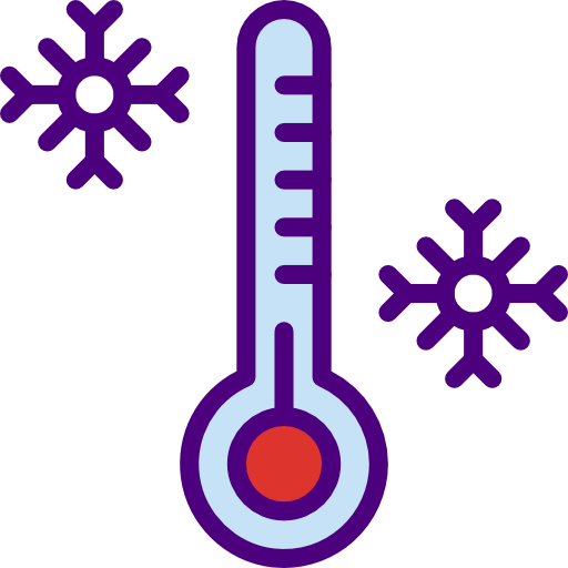 Cold Weather Thermometer Icon - Free Vector Graphic for Weather Content