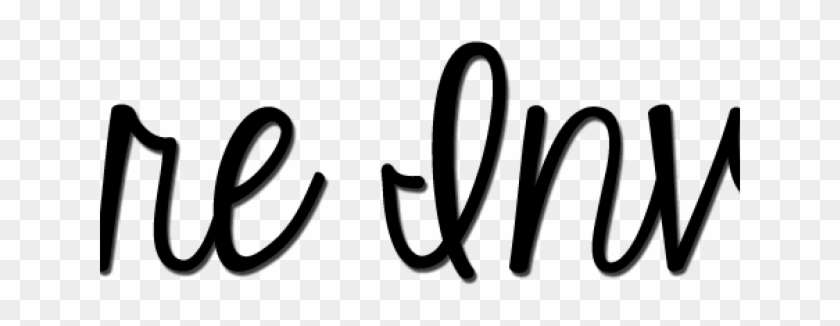 Handwritten-style black script text reading "re inv" on transparent background.