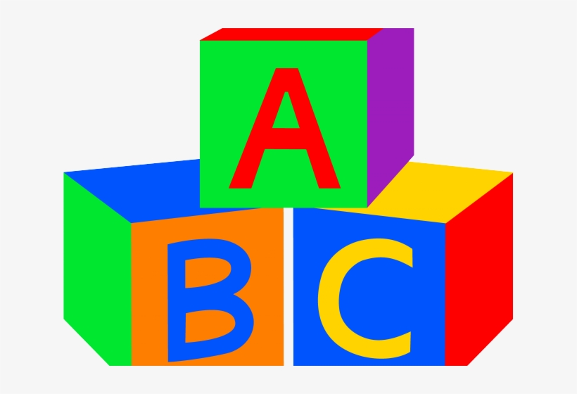 Graphic Of Three Stacked Abc Blocks Stock Illustration - Download