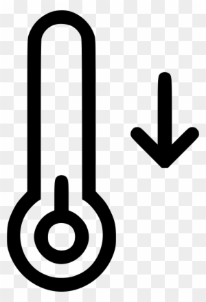 Temperature Drop Icon - Visual Indicator for Cooling Trends