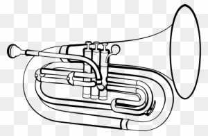 Euphonium Instrument Diagram - Free Vector Illustration
