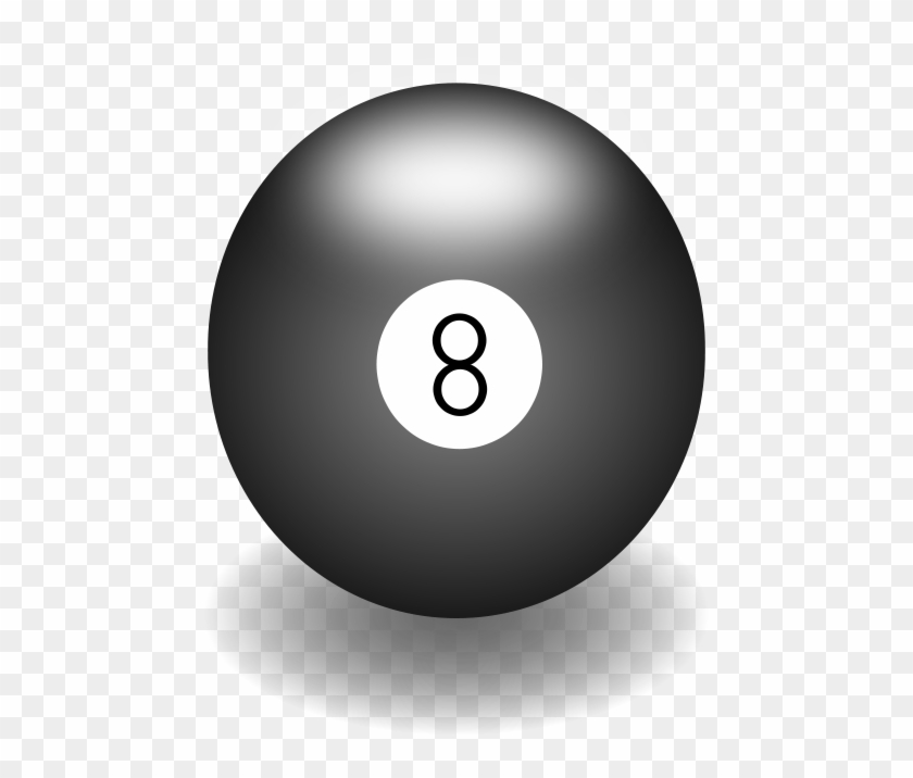 8-Ball Pool Ball - Classic Billiards Icon for Games & Design