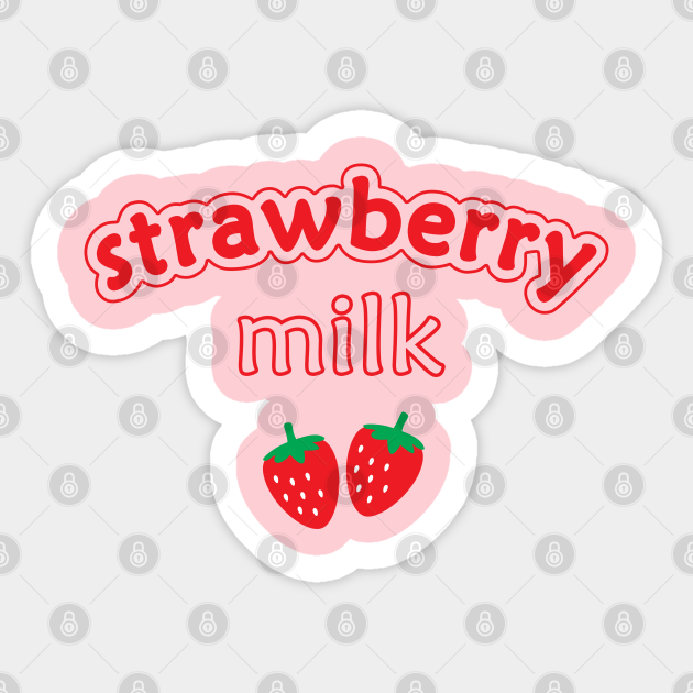 Cute Kawaii Printable Korean strawberry milk bottle clipart ...