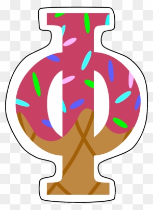 Fun Phi Symbol Donut Design - Greek Letter Art for Education & Merchandise