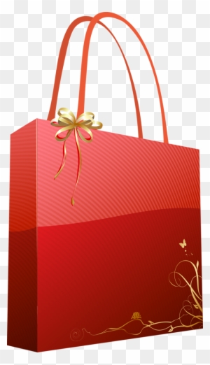 Elegant Red Gift Bag with Gold Accents - Premium Packaging for Special Occasions
