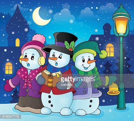 snowmen singings - Clip Art Library