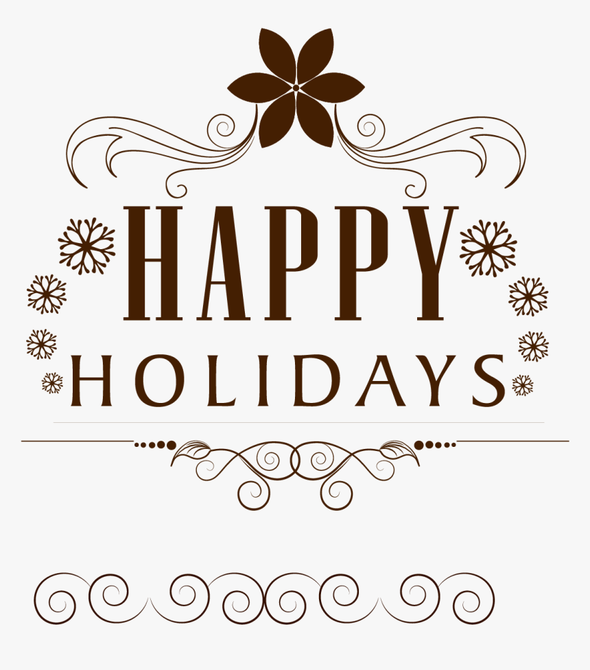 happy holidays clip art png