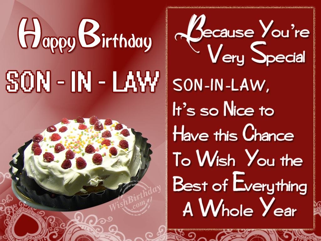 Happy Birthday Son-in-Law - Special Wishes & Celebration Ideas
