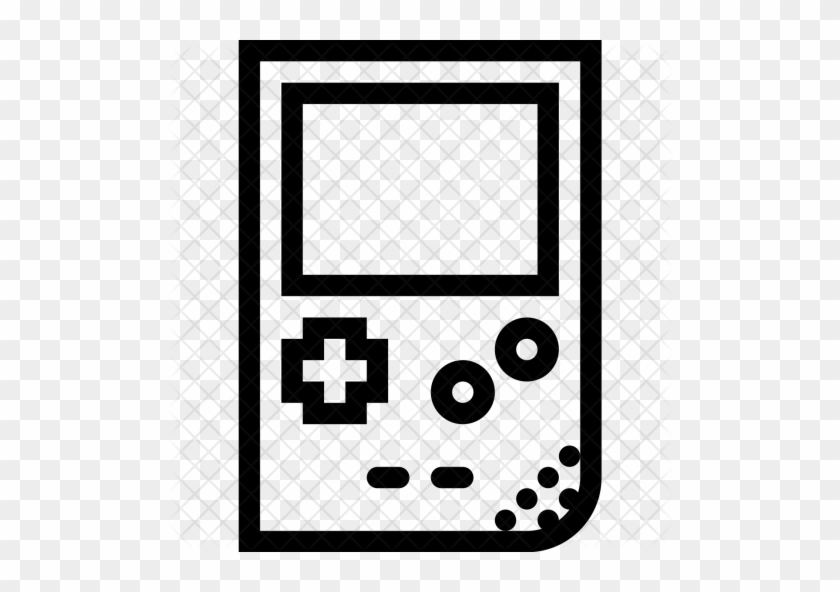 Classic Handheld Game Console Icon - Free SVG & PNG Download
