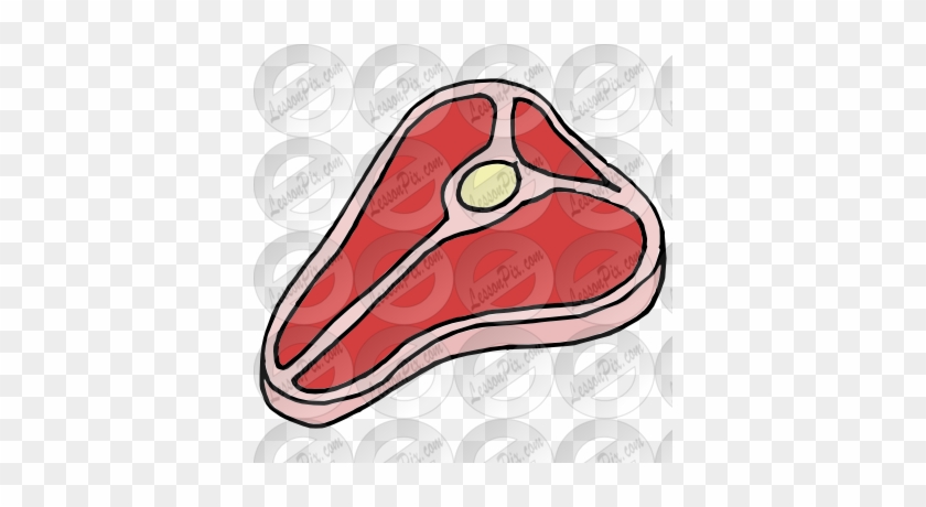 T-Bone Steak Illustration - High-Quality Clipart for Recipes & Menus