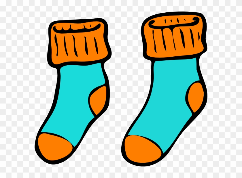 Pair of Blue Socks Clip Art - Pair of Blue Socks Image | Sock - Clip ...
