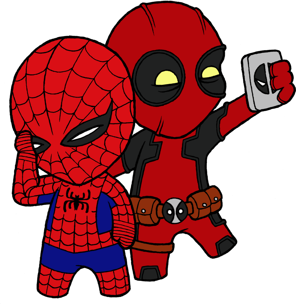 Cartoon depiction of Deadpool with swords, vibrant colors png download -  3796*3996 - Free Transparent Deadpool png Download. - CleanPNG / KissPNG