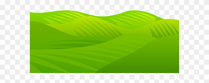 Vibrant green rolling hills with stylized contour lines, evoking farmland or natural landscape illustration.