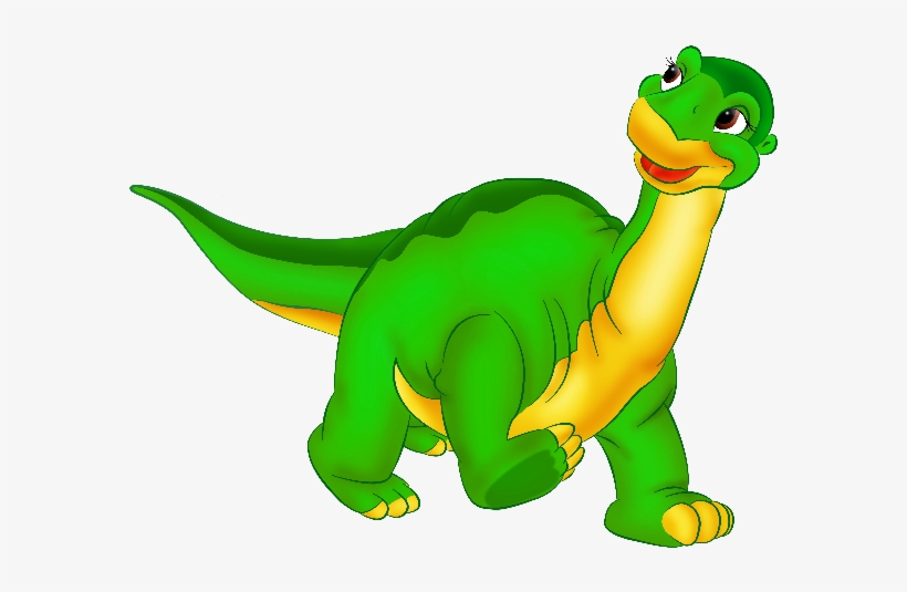 Friendly Cartoon Dinosaur Illustration - Free PNG Clipart