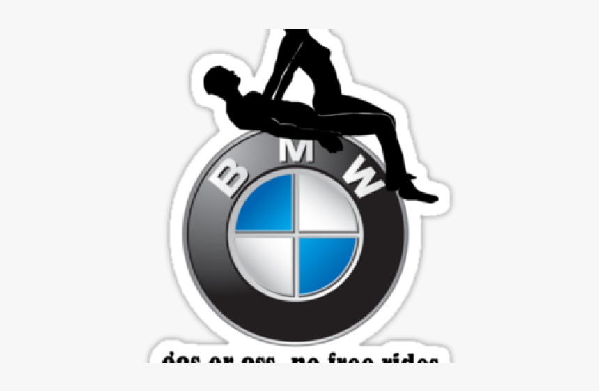 BMW Parody Sticker - Humorous Automotive Meme Design