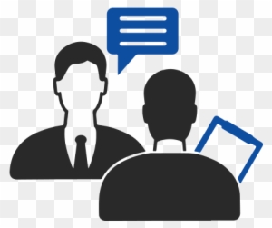 Business Communication & Collaboration Icon - Professional Meeting Illustration