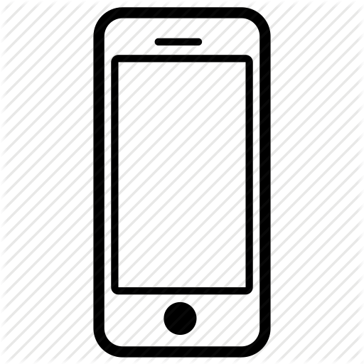 Smartphone Icon - Minimalist Vector Illustration for Web & UI Design