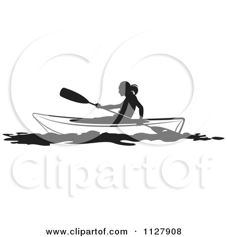 Kayak Clip Art, PNG, 512x512px, Kayak, Black And White, Canoe - Clip ...