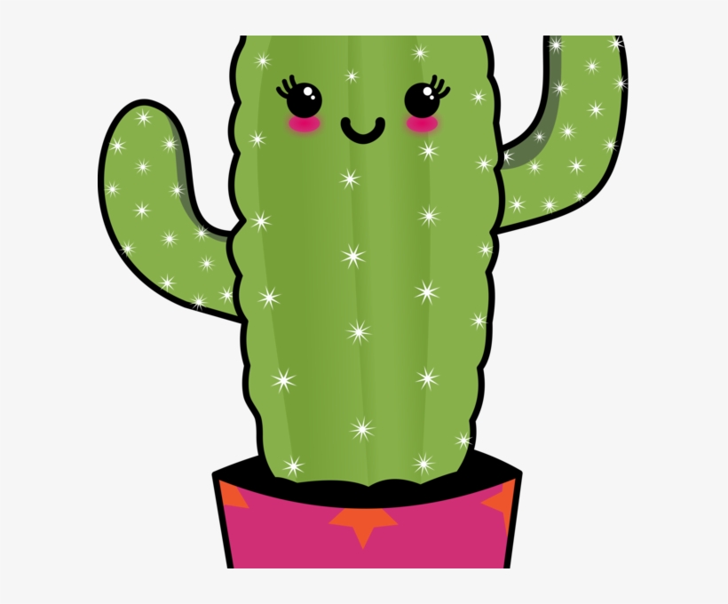 Adorable Cartoon Cactus Illustration - Free PNG Download