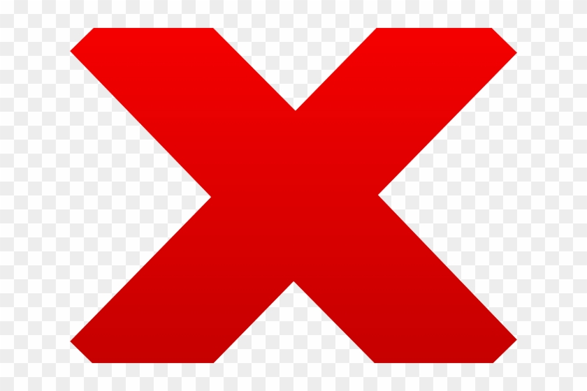 Red X Icon - Universal Symbol for Error, Cancel, or Deny Actions