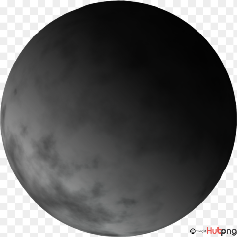 Grayscale Celestial Body Image - High-Resolution PNG for Astronomy & Design