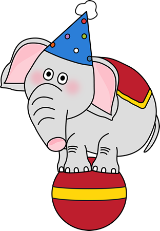 Fun Birthday Elephant Illustration for Kids’ Parties & Celebrations