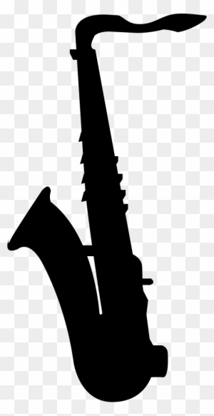 Tenor Saxophone Silhouette - Free PNG Clipart for Music Sites