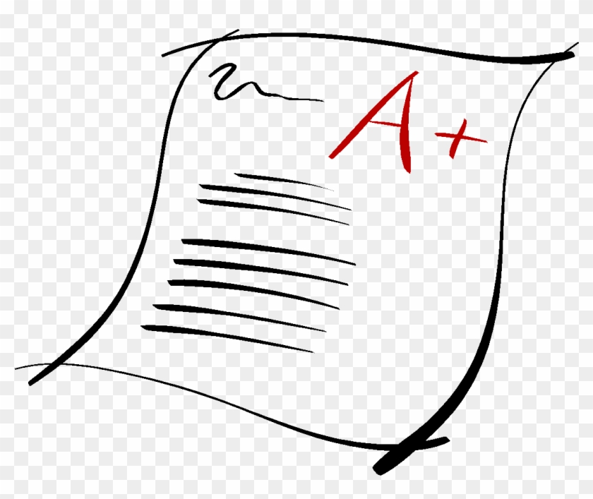 School Clipart student Showing His School Work With A Good Grade Clip 