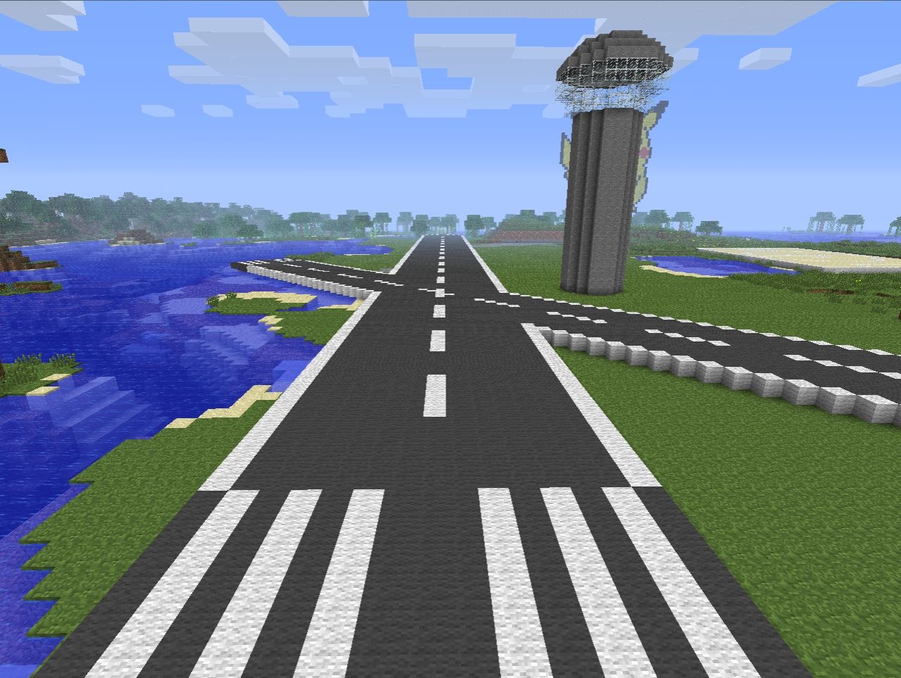 Minecraft Road and Tower Build - Creative Construction Showcase