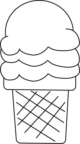 Ice Cream Cone Coloring Page - Free Printable for Kids & Adults