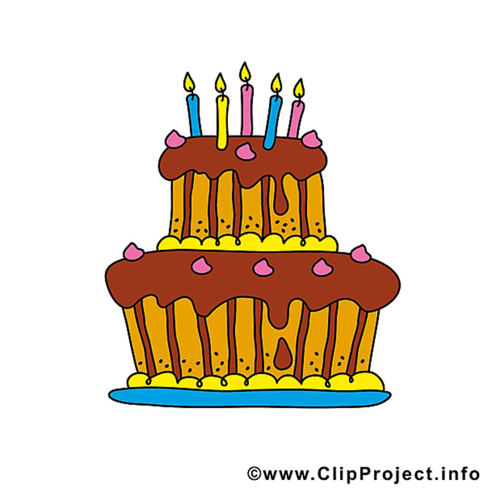 Happy Birthday Cake Clip Art - Free Download for Celebrations