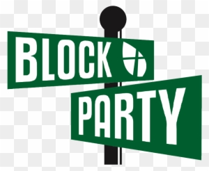 Block Party Signage - Free Vector Graphic for Community Events