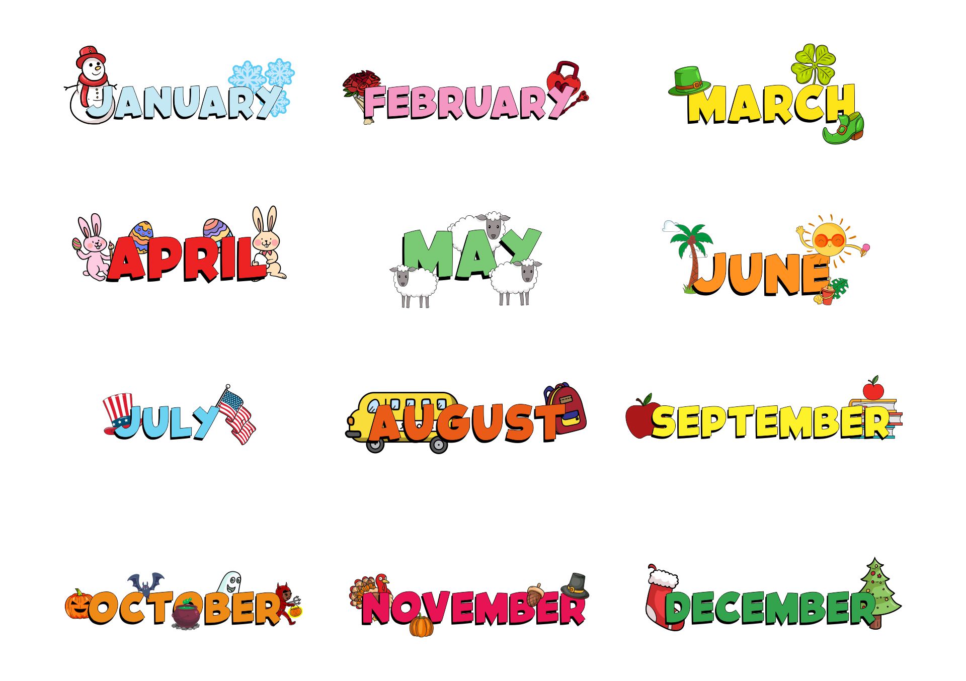 calendar headingss Clip Art Library