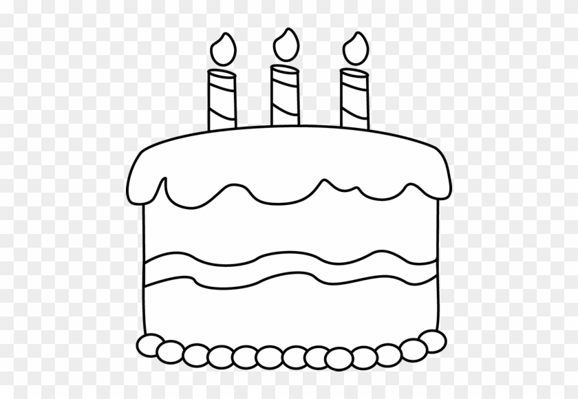 Free Printable Birthday Cake Coloring Page for Kids
