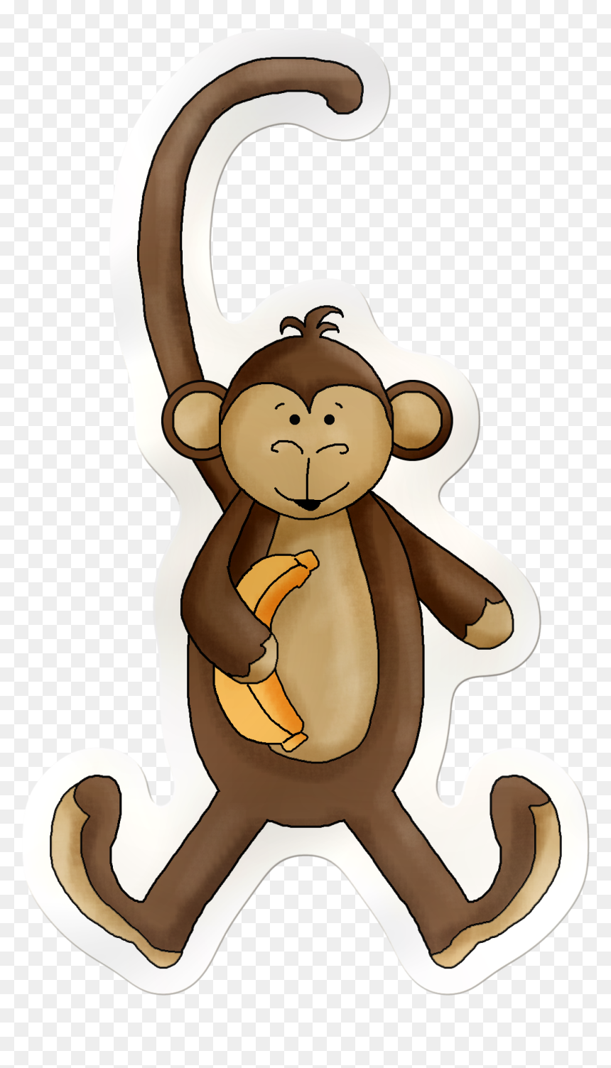 Safari Clipart Monkey - Macaco Safari Desenho - (2203x2402) Png