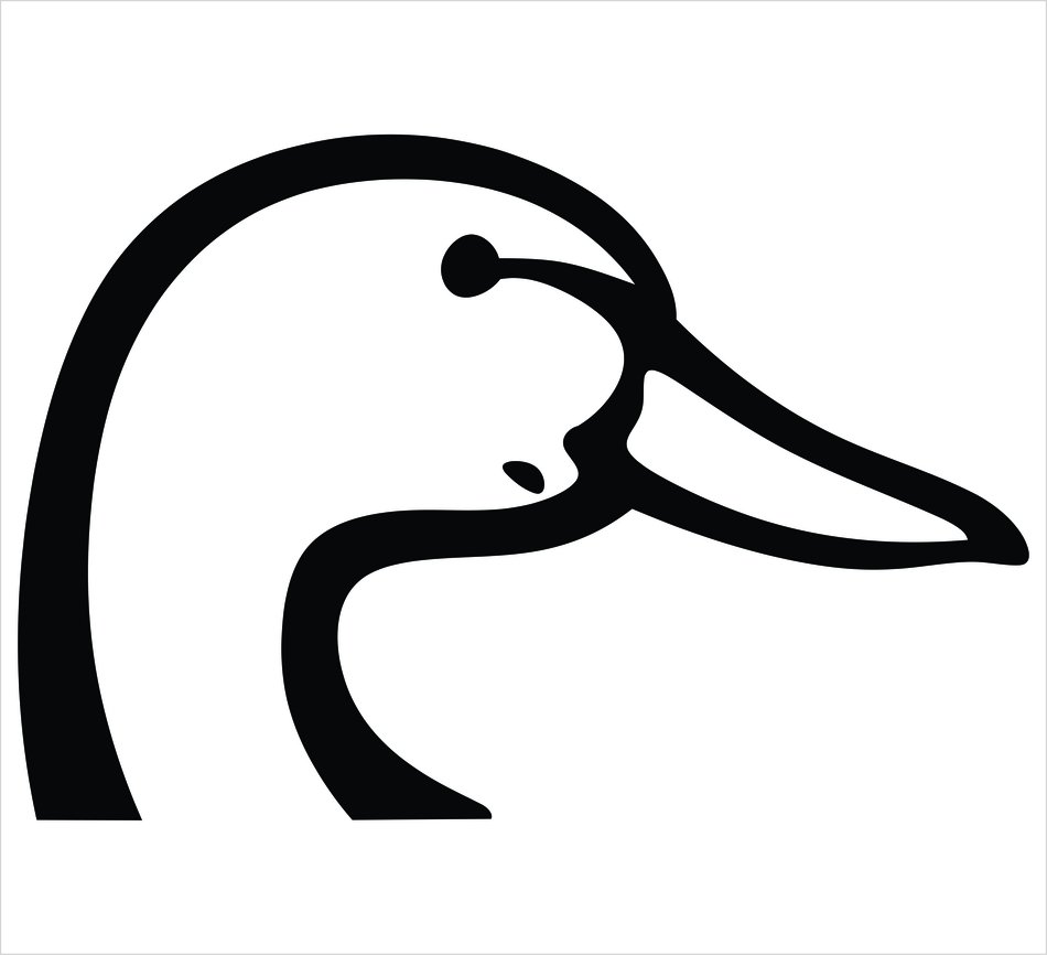 Duck Head Silhouette Logo - Clean Vector Illustration for Branding