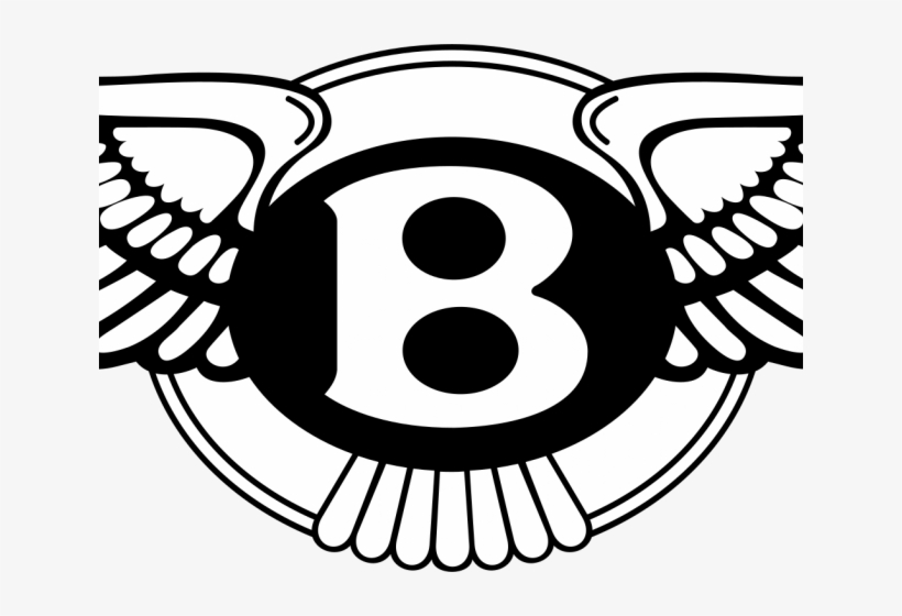 Bentley Motors logo featuring a winged 'B' emblem in black and white.