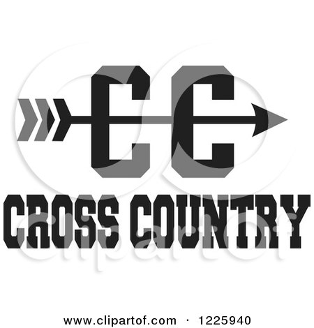 Cross Country logo with stylized "CC" and arrow motif, bold black text on white background.