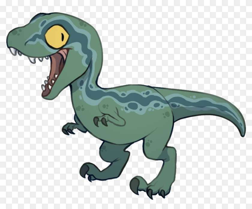 Cute Velociraptor Dinosaur Illustration - Free PNG Download
