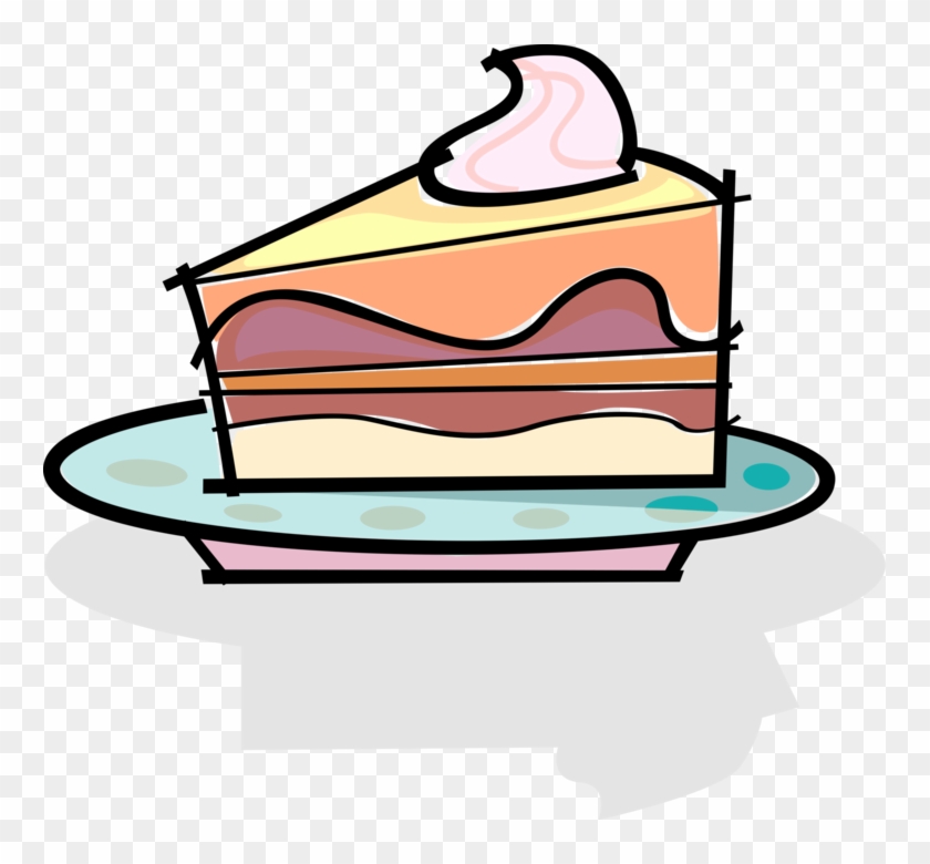 Cute Cartoon Cake Slice Illustration - Free Download & Usage