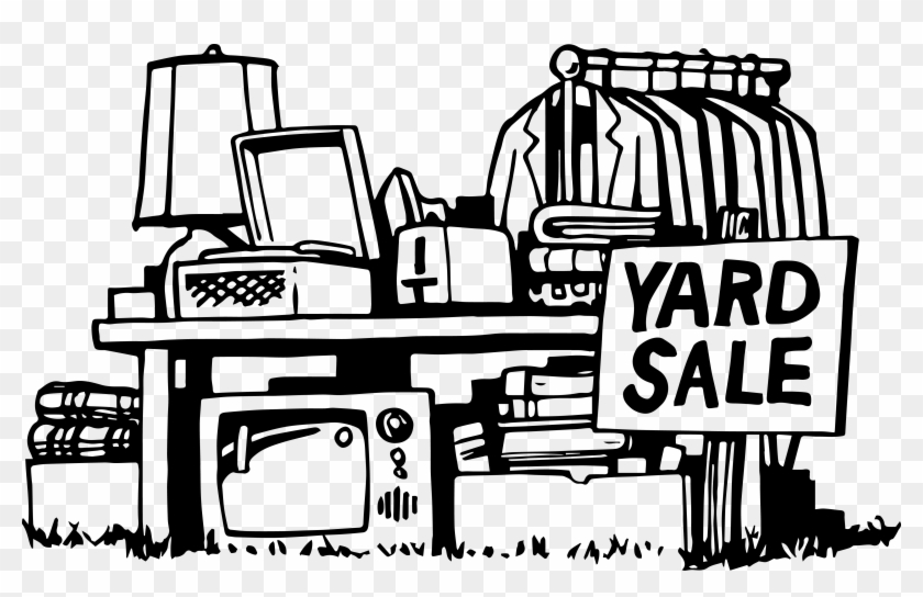 Yard Sale Illustration - Free Clipart for Community Events & Listings