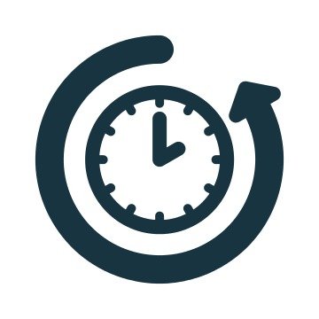 Time Reset Icon - Visual Symbol for Scheduling, Refresh, and Recurring Events