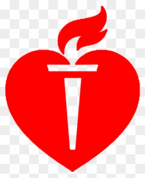 Heart with Torch Logo - Symbol of Compassion and Hope