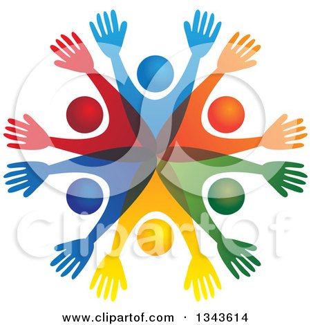 Unity and Diversity Symbol - Teamwork Clipart for Websites & Presentations