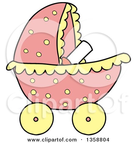 Cute Baby Carriage Clipart for Nursery Designs & Parenting Content