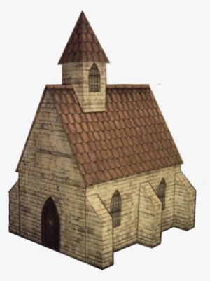 Medieval-Style Stone Chapel Illustration - Architectural Design Resource