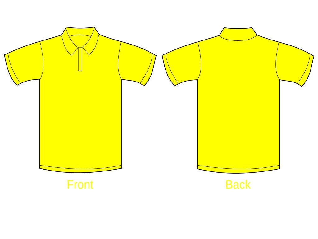 yellow shirts - Clip Art Library