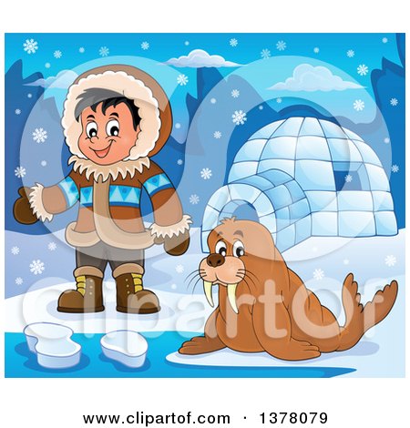 boy eskimos - Clip Art Library